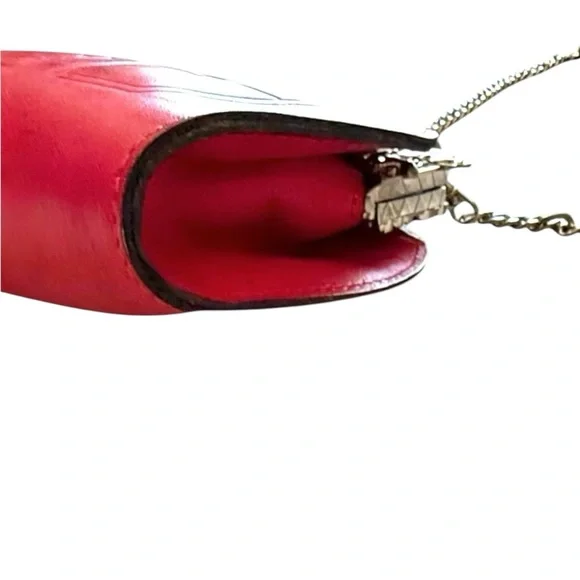 Patricia Nash Burnished Tooled Rosaria Frame Clutch Shoulder Bag Crossbody Pink - Picture 9 of 12